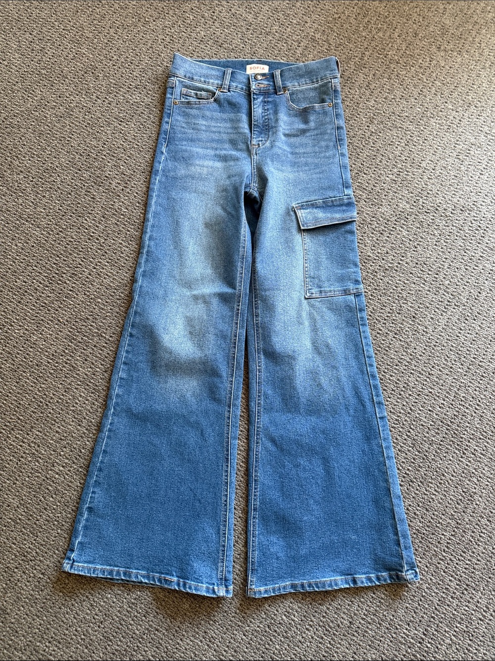 Sofia Margot Wide Leg Super High Rise Jeans Size 4